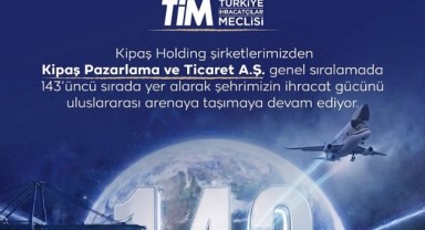 Kipaş, TİM 1000 Listesinde Kahramanmaraş'ın İhracat Gücünü Dünyaya Taşıdı!..
