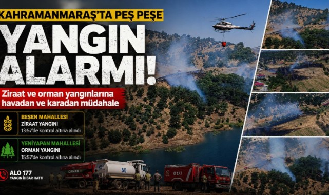 Orman yangınları korkuttu..