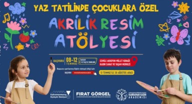 Çocuklara Yaz Hediyesi; Akrilik Resim Atölyesi Başlıyor 