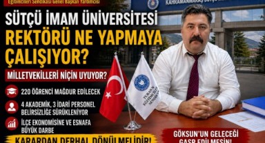 Göksun Uygulamalı Bilimler Yüksekokulu’nda Bölüm Taşınması Tepkisi