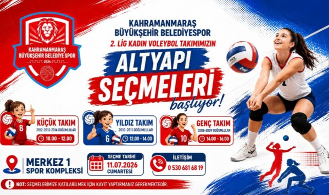 Kadın Voleybol Takımı Altyapı Seçmeleri İçin Başvurular Başladı