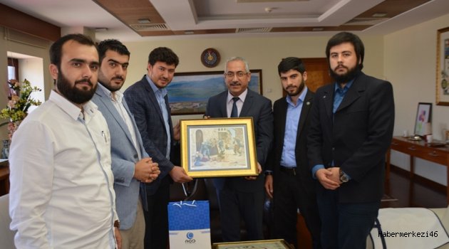 AGD ÜYELERİ REKTÖR DEVECİ’Yİ ZİYARET ETTİ