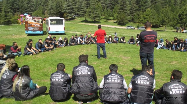 AKMOD GÖNÜLLÜLERİ KAMP YAPTI