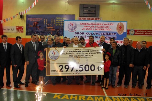 AMATÖR SPOR KULÜPLERİNE MADDİ YARDIM YAPILDI