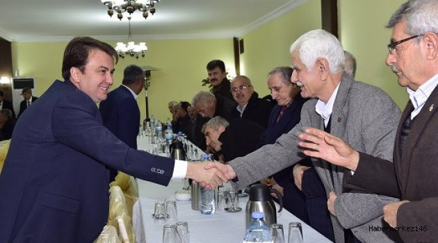 BAŞKAN ERKOÇ MUHTARLARLA BİRARAYA GELDİ..