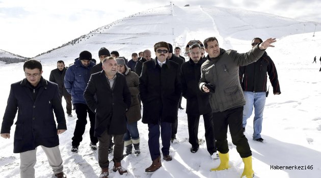 BAŞKAN ERKOÇ YEDİKUYULAR KAYAK MERKEZİ’NDE…