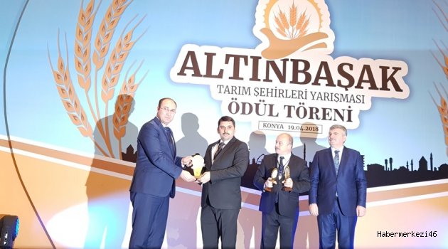 BİR ÖDÜLÜ DE TARIMDAN ALDIK..