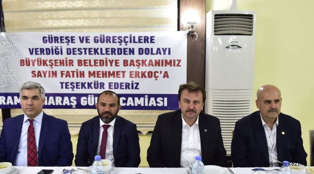 BÜYÜKŞEHİR, GÜREŞ CAMİASINI YEMEKTE BULUŞTURDU..