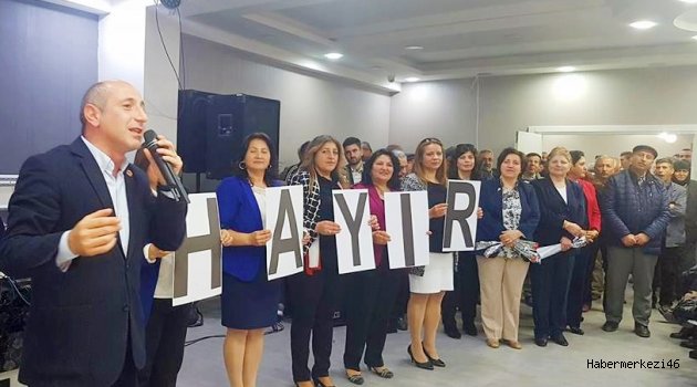 CHP’Lİ KADINLARDAN “HAYIR” ŞOV