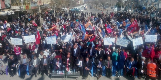 ERKOÇ’UN NURHAK VE EKİNÖZÜ ZİYARETİ MİTİNGE DÖNÜŞTÜ