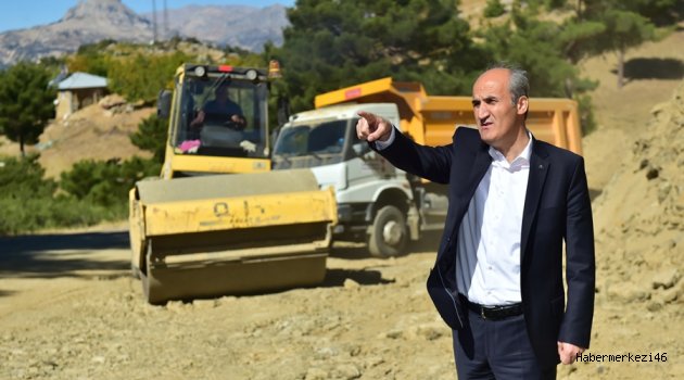 GÜVENLİ BİR ULAŞIM İÇİN DAĞI ERİTİP YOL YAPTIK