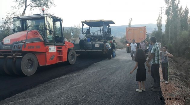 HELETE YOLU DA ASFALTA KAVUŞTU