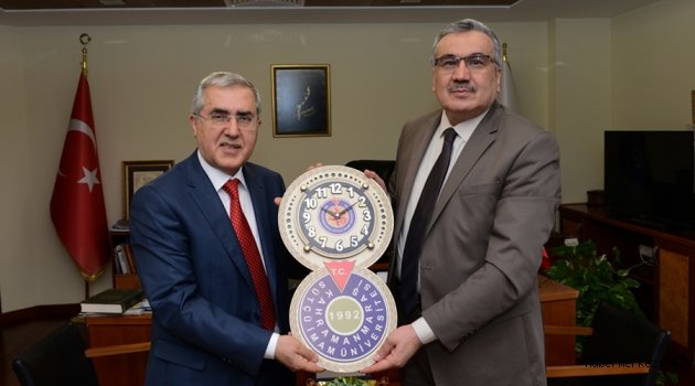 İL MÜFTÜSÜ SÜRGEÇ’TEN REKTÖR CAN’A ‘HAYIRLI OLSUN’ ZİYARETİ