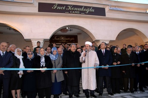 İNCİ KONUKOĞLU CAMİİ İBADETE AÇILDI