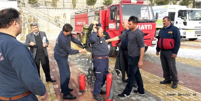 İTFAİYE DAİRE BAŞKANI İLÇE ŞUBELERİNİ DENETLEDİ