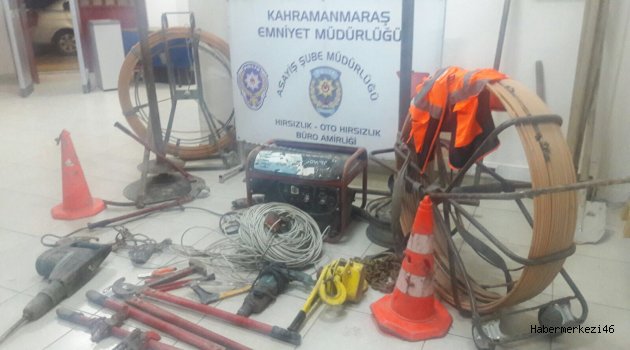 KABLO HIRSIZLIĞI ŞEBEKESİ ÇÖKERTİLDİ