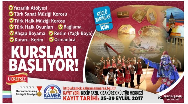 KAMEK KURSLARINDA KAYITLAR UZATILDI