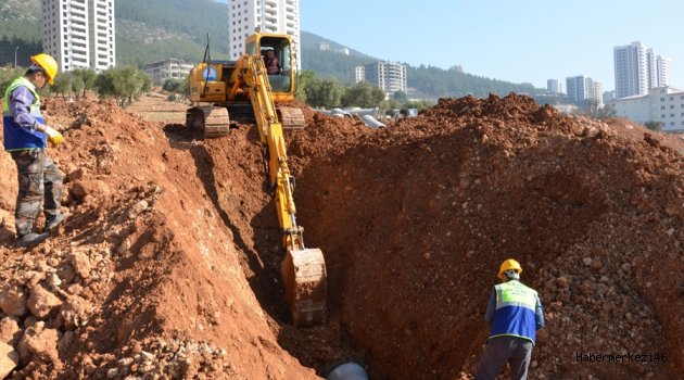 KASKİ, CUMHURİYET MAHALLESİNDE YAĞMUR SUYU ÇALIŞMASI BAŞLATTI
