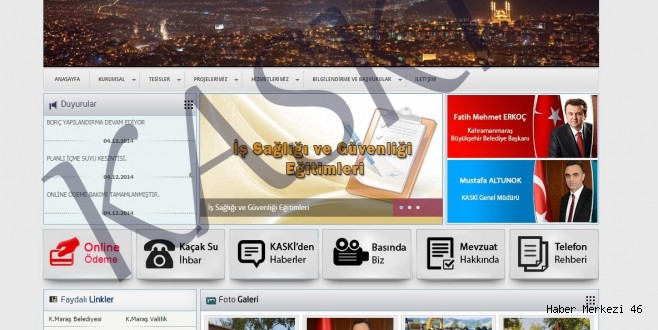 KASKİ Web Sitesi Yenilendi