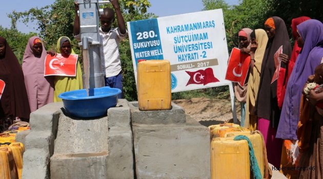KSÜ, GÖNÜL COĞRAFYAMIZ SOMALİ’DE 2 ADET SU KUYUSU AÇTI